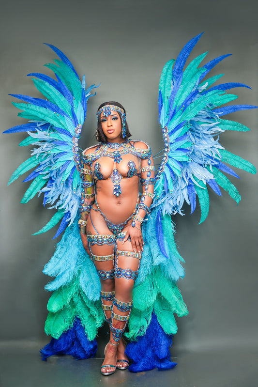 Faith Front-Line Body Wear With Feathers